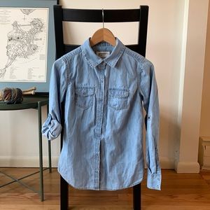 Arizona Jeans Retro Chambray Button-Down